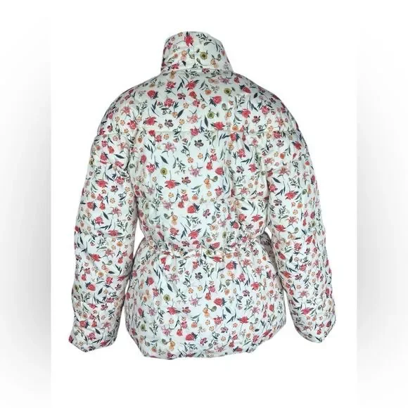 J Crew Alps puffer jacket with PrimaLoft® in vintage floral size medium